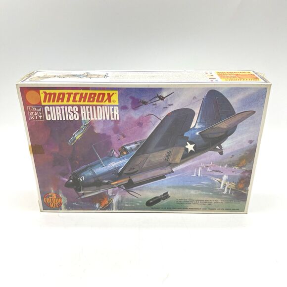 Vintage Matchbox Curtiss Helldiver Model Kit 1:72 PK-104 SB2C-1  1973 SEALED - Picture 7 of 7
